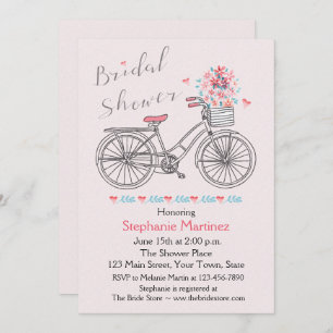 Bridal Bicycle Dusche Einladung