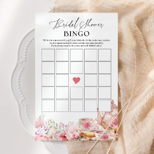 Bridal Bingo Blush Pink Blumenstrauß Teedusche Spi