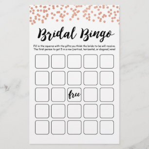 Bridal Bingo Brautparty und Hen Party