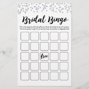 Bridal Bingo Brautparty und Hen Party
