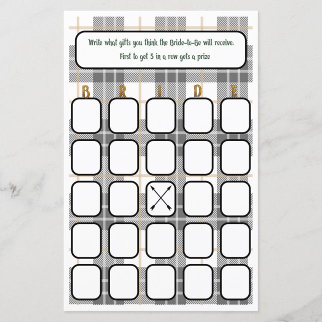 Bridal Bingo Flannel und Fiz (Vorderseite)