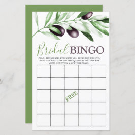 Bridal Bingo Olive Branch Brautparty Game