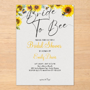 Bridal Bliss: Bridge to be Acryleinladungen