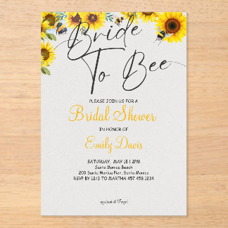 Bridal Bliss: Bridge to be Acryleinladungen