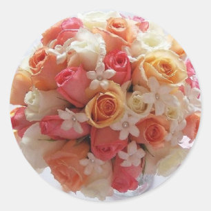 Bridal Bouquet Umschlag Aufkleber Stickers