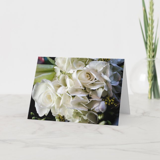 Bridal Bouquet Wedding Card Karte (Vorderseite)