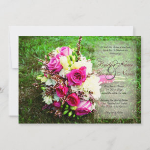 Bridal Bouquet Wedding Einladung