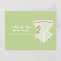 Bridal Boutique Gown Fitting Termin Erinnerung