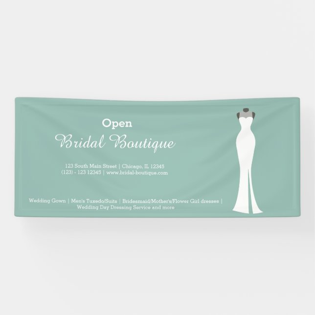 Bridal Boutique - Wählen Sie Ihre Hintergrundfarbe Banner (Horizontal)