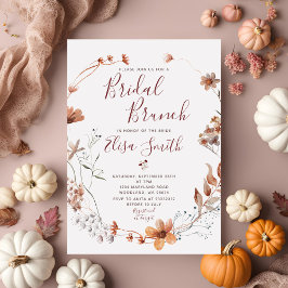 Bridal Brunch Autumn Brautparty Boho Wildblume Einladung