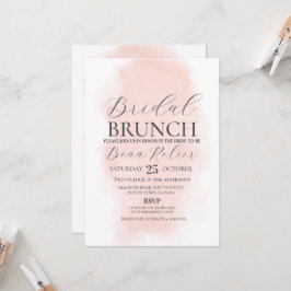 Bridal Brunch Dusche Bachelorette Aquädukte Peach Einladung