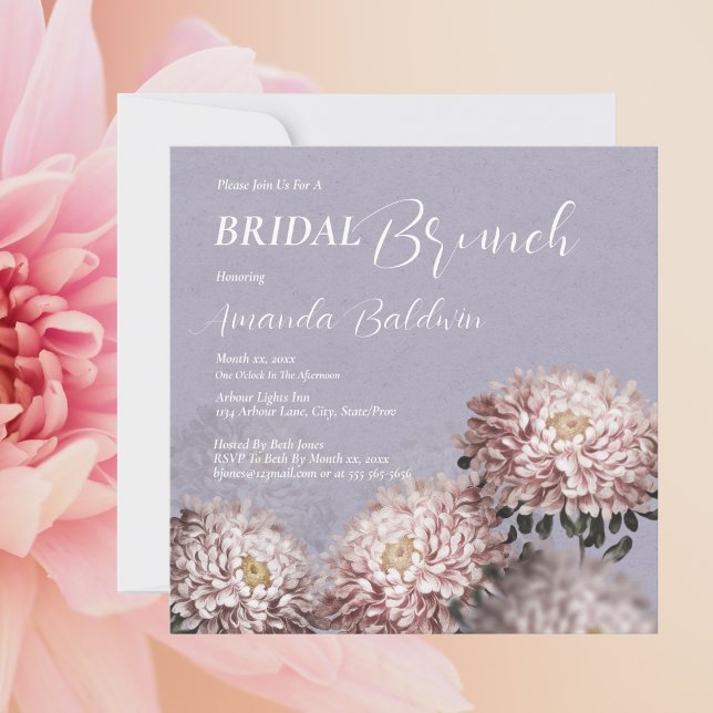 Bridal Brunch Floral Einladung (Bridal Brunch Floral Invitation)