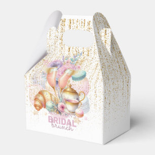 Bridal Brunch Pastell Pink Gold Glitzer Custom Geschenkschachtel