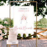 Bridal Brunch Wasserfarbe Blush Begrüßungszeichen Poster<br><div class="desc">Schönes Aquarellblau-Champagner-Flöte-Design perfekt für ein romantisches Brautparty! Sie können es leicht anpassen.</div>