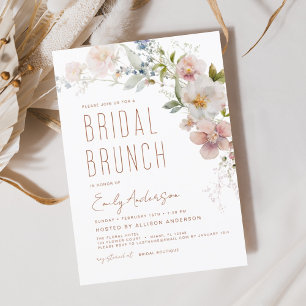 Bridal Brunch Wildblume Boho Elegante Dusche Einladung