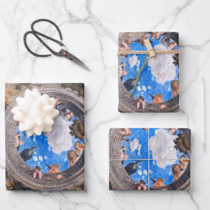 Bridal Chamber, Decke von Andrea Mantegna Geschenkpapier Set