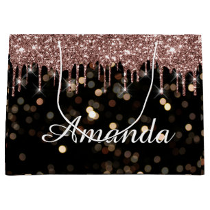Bridal Confetti Luxus Rose Glitzer Tropfen Große Geschenktüte