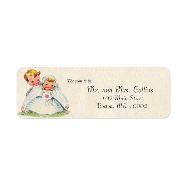 Bridal Couple Labels (Vorne)