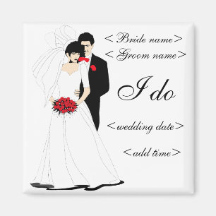 Bridal Couple Magnet