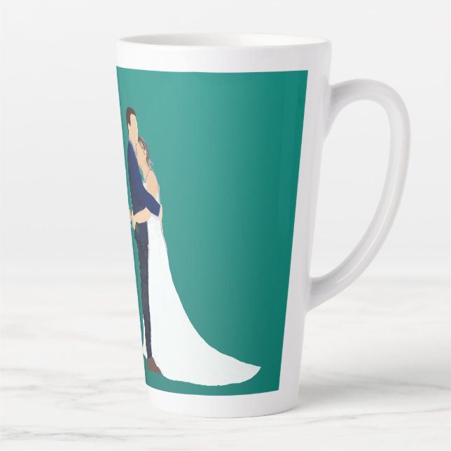 Bridal Couple, skin tones light Milchtasse (Rechts)