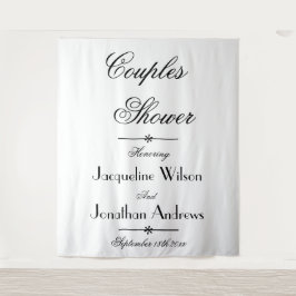 Bridal Couples Showskript-Foto-Stand Hintergrund Wandteppich