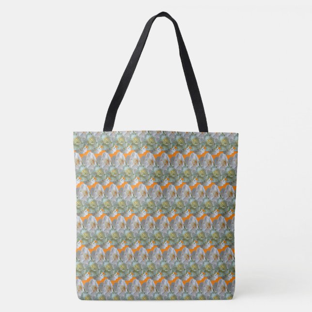 Bridal Crown Daffodis Muster Tote Tasche (Vorderseite)