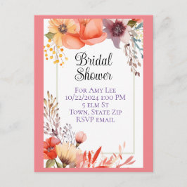 Bridal Dusche Einladung Postkarten