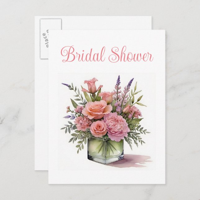 Bridal Dusche Einladung Postkarten (Vorne/Hinten)