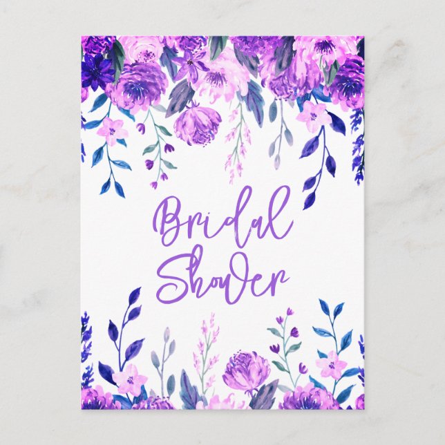 Bridal Dusche Einladung Postkarten (Vorderseite)