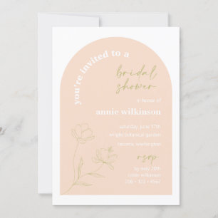 Bridal Dusche Einladung Retro Hochzeitsfeier A115