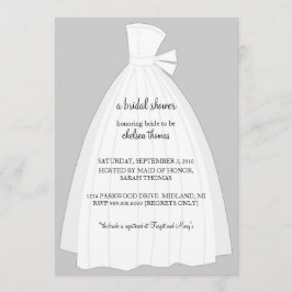 Bridal-Dusche Einladung {Silber}