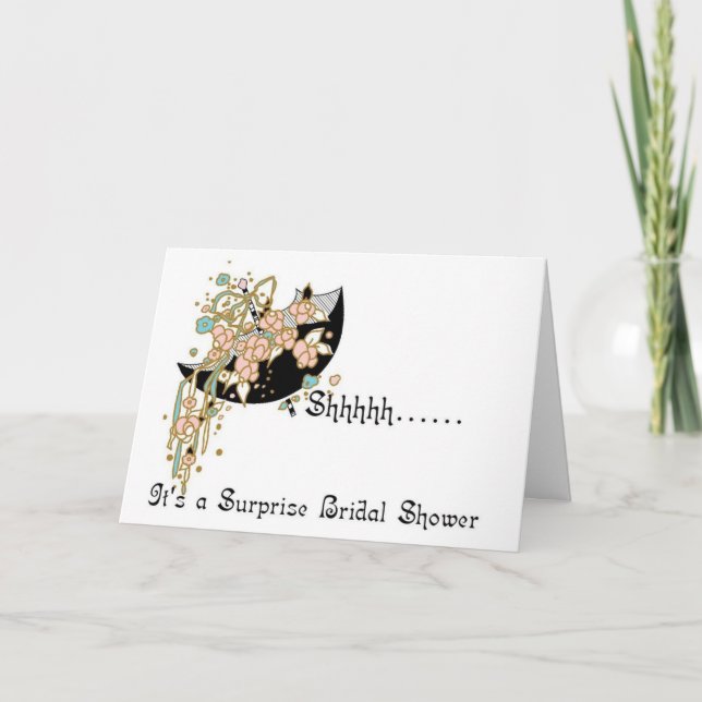 Bridal Dusche Einladung - Überraschung! (Vorderseite)