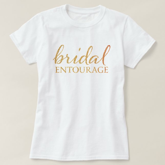 Bridal Entourage - Hochzeit zu Shirts (Design vorne)