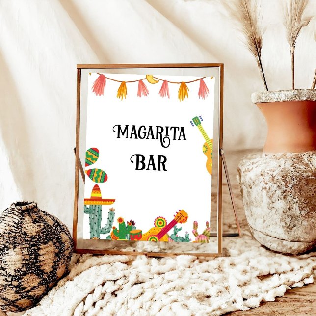 Bridal Final Fiesta Margarita Bar Sign Poster (Von Creator hochgeladen)