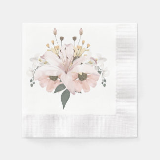 Bridal Floral Serviette