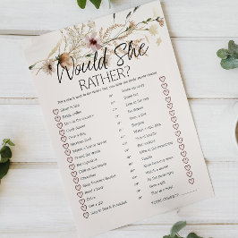 Bridal Game würde sie ziemlich Vintag winzig blume