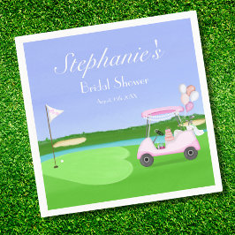 Bridal Golf Brautparty Brunch Serviette