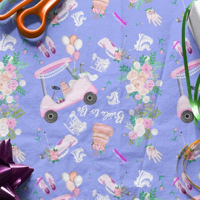 Bridal Golf Brautparty Nahtloses Muster Seidenpapier (Von Creator hochgeladen)