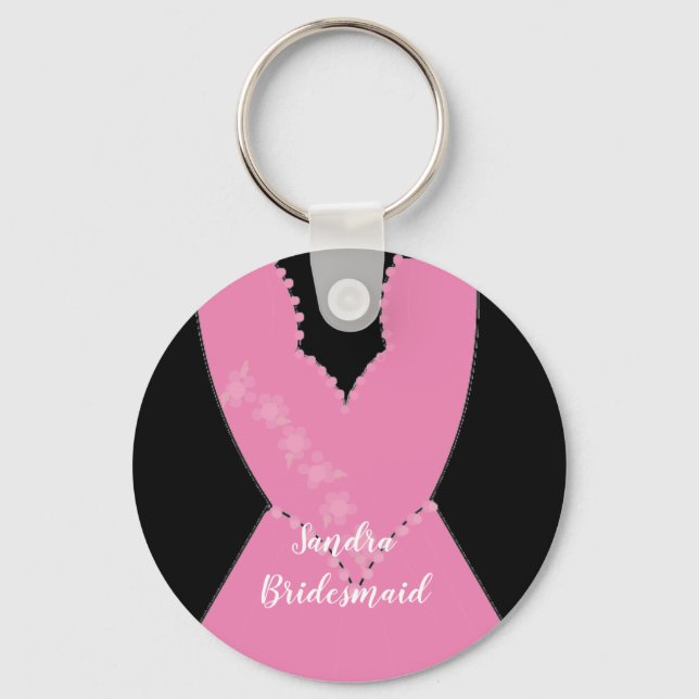 Bridal Gown Bridesmaid Schlüsselanhänger (Vorderseite)