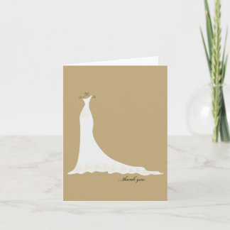Bridal Gown Danke, dass du Notizen {Gold}