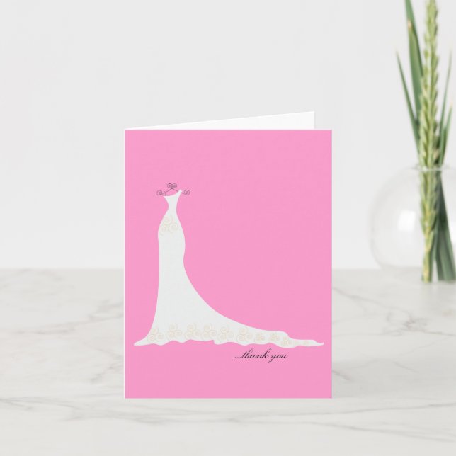 Bridal Gown dankt dir, dass du Notizen {Pink} (Vorderseite)