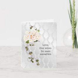 Bridal Hydrangea Bouquet zum Jubiläum Karte
