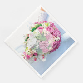 Bridal Lace Blume bearbeitet Hochzeit Serviette