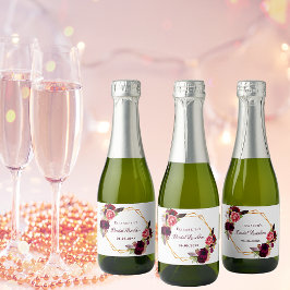 Bridal Luncheon Blumengeometrie, weiß bordeauxrot