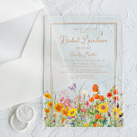 Bridal Luncheon Boho Wild Blume Brautparty Acryleinladungen<br><div class="desc">Bridal Luncheon Boho Wild Blume Brautparty Akryllische Einladungen mit hübschen Blume in Orange,  Gelb,  lila und Rosa auf einem undurchsichtigen Hintergrund mit Ihrer Bridal Duwer Einladung Informationen in der Mitte. Personalisieren Sie den Text in den Textfeldern,  indem Sie ihn bearbeiten. Für Sie entworfen von Evco Studio www.zazzle.com/store/evcostudio</div>