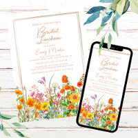 Bridal Luncheon Boho Wild Blume Brautparty