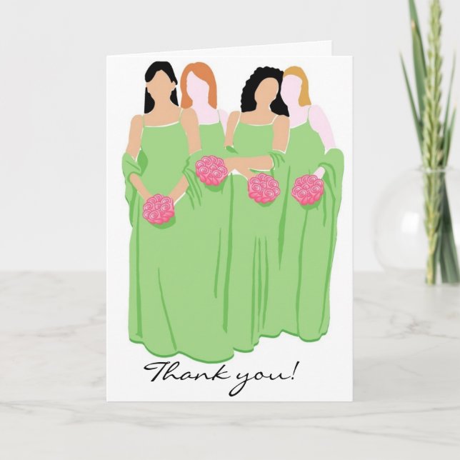 Bridal Luncheon Card Dankeskarte (Vorderseite)