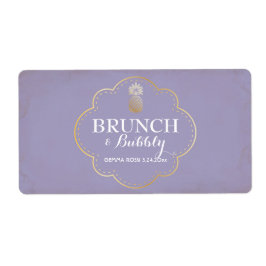 Bridal oder Baby Dusche Mini Champagner Etikett