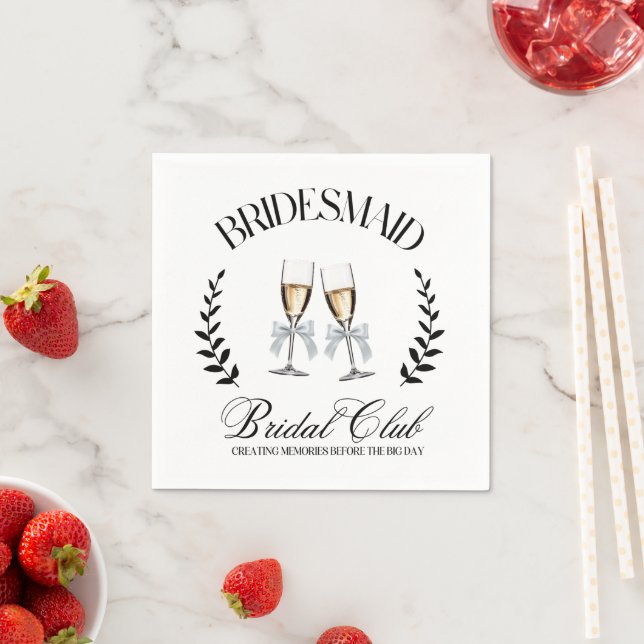 Bridal Party Social Club Serviette (Beispiel)