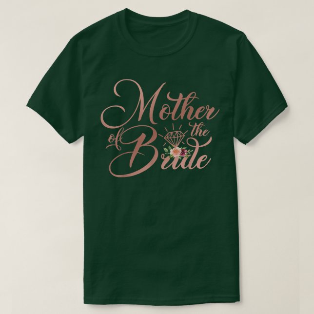 Bridal Polterabend Geschenk Mama Mutter der Braut T-Shirt (Design vorne)